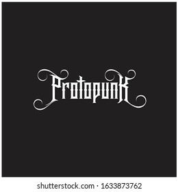 Proto punk Tshirt design vector