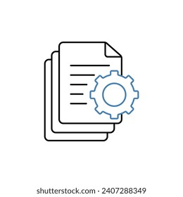 protocol concept line icon. Simple element illustration. protocol concept outline symbol design.