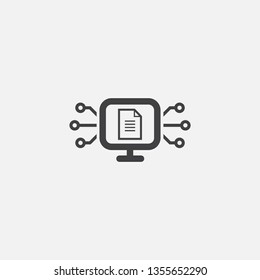 protocol Glyph icon. Simple sign illustration. protocol symbol design. Can be used for web, print and mobile