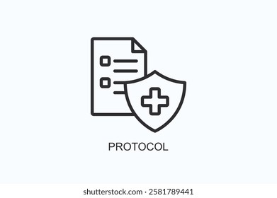 Protocol Icon Or Logo Isolated Illustration