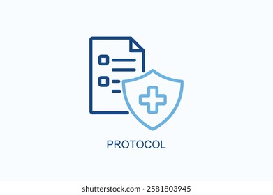 Protocol Icon Or Logo Isolated Illustration