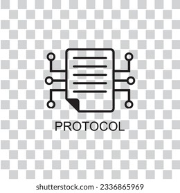 protocol icon , technology icon vector