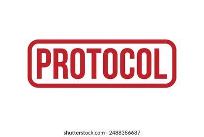 Sello de protocolo. Protocolo de goma grunge Sello de sello