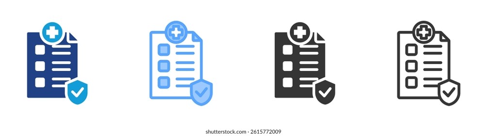 Protocols icon set multiple style collection