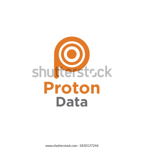Proton Logo Design Vector Simple Templates Stock Vector Royalty Free 1830137246