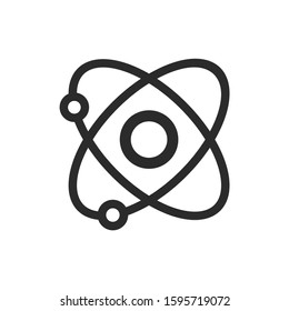 proton, neutron, electron vector icon.