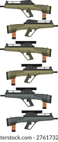 Prototype 1980s American-German Assault Rifles