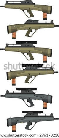 Prototype 1980s American-German Assault Rifles