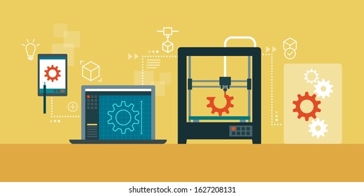 Prototype design, 3D modeling and 3D printing process: innovative engineering and manufacturing