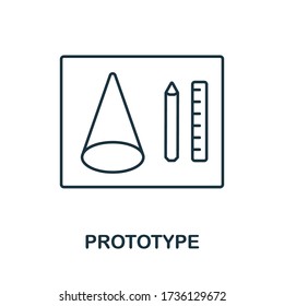 Prototype icon from 3d printing collection. Simple line Prototype icon for templates, web design and infographics