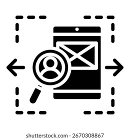 Ícone de protótipo vetor de ilustração em negrito