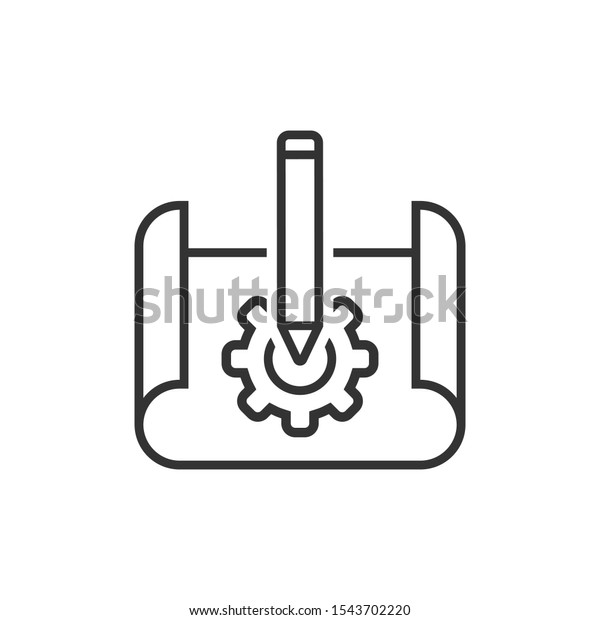 Prototype\
icon in flat style. Startup vector illustration on white isolated\
background. Model development business\
concept.