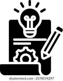 Prototype Icon Glyph Vector Illustration
