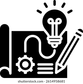 Prototype Icon Glyph Vector Illustration