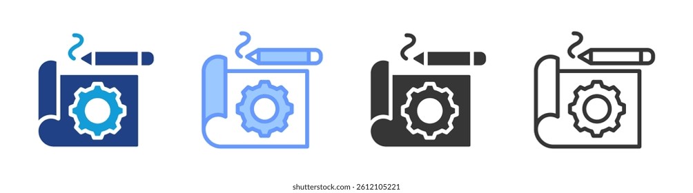 Prototype icon set multiple style collection