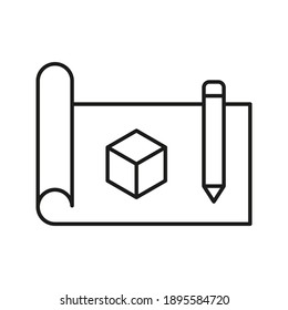 Prototype icon. Simple element from startup icons collection. Creative Prototype icon color editable