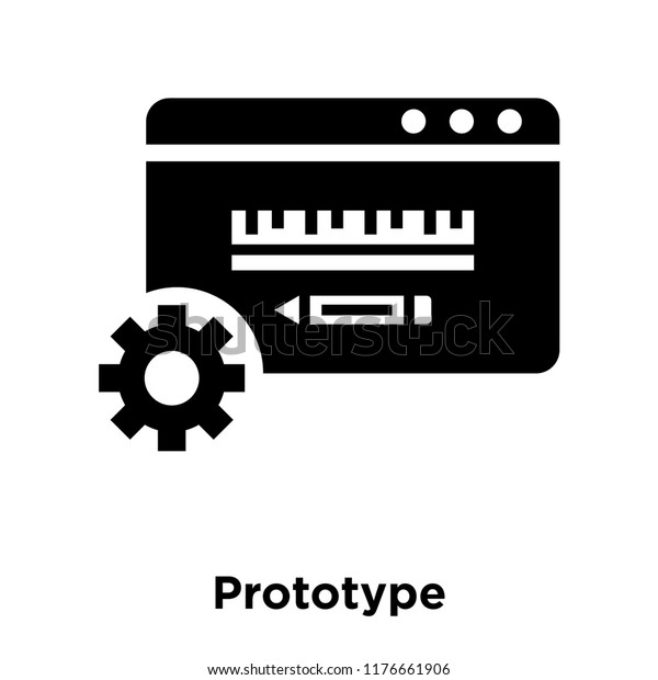 Prototype Icon Vector Isolated On White Stock Vector (Royalty Free ...