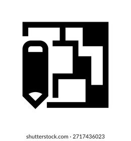 Icono de línea de prototipo, símbolo de esquema para el desarrollo de productos, modelo de prueba, experiencia del usuario, iteración de diseño y creación de planos. Icono de signo de Vector.