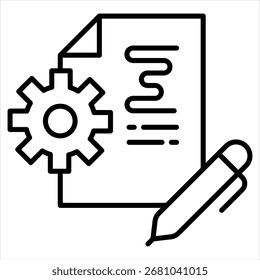 Prototype Outline Icon Illustration Vector
