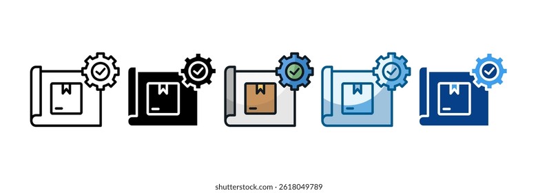 Prototype Testing Icon Set Multiple Style Collection