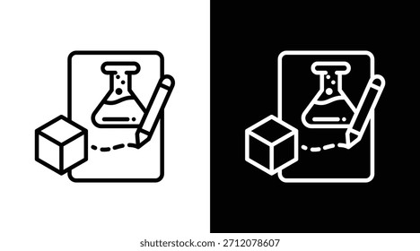 Versión de prototipo de dos tonos en fondo blanco y negro