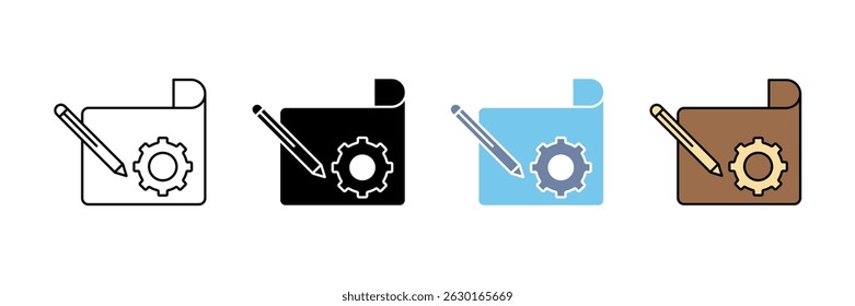 prototyping concept line icon. Simple element illustration.