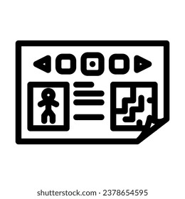 prototyping game development line icon vector. prototyping game development sign. isolated contour symbol black illustration