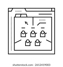 prototyping game development line icon vector. prototyping game development sign. isolated contour symbol black illustration