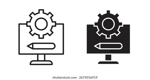 Icono de prototipado en estilo de moda plano y forro para diseños de ui App
