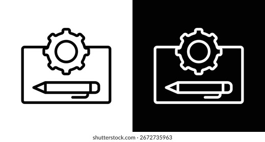 Icono de prototipado elemento gráfico Ilustración Diseño de Plantilla