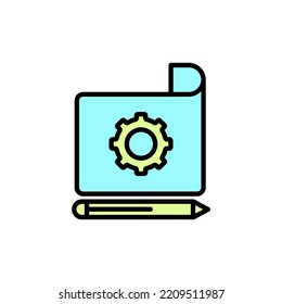 Prototyping icon. Simple element illustration. Prototyping concept outline symbol design.