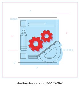 Prototyping icon suitable for info graphics, websites and print media and interfaces.