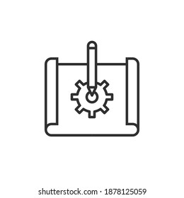 Prototyping icon suitable for info graphics, websites and print media and interfaces. Line vector icon.