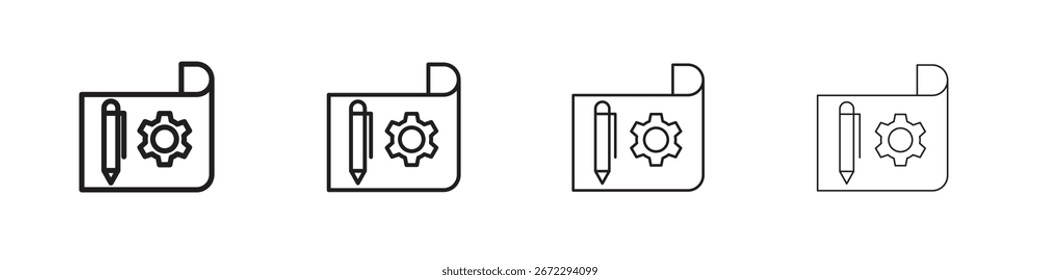 Prototipado de símbolos de iconos colección. Vector EPS 10