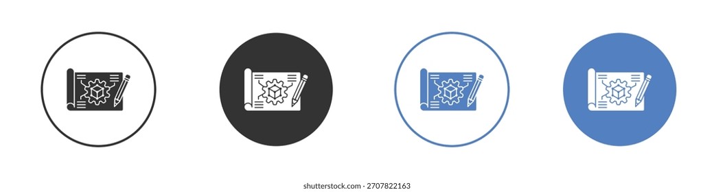 Ilustración de Arte vectorial de icono de prototipado. para concepto móvil y Diseños web