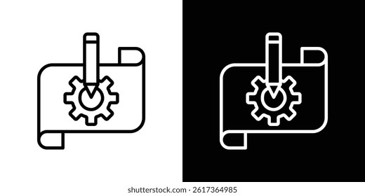 Prototyping icon. vector illustration, pictogram isolated. editable