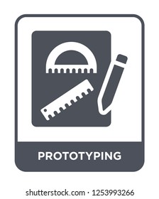 prototyping icon vector on white background, prototyping trendy filled icons from General collection, prototyping simple element illustration