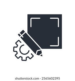 prototyping icon. vector.Editable stroke.linear style sign for use web design,logo.Symbol illustration.