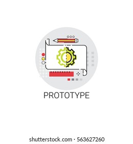 Prototyping Innovation Building Creation Icon Vector Illustration