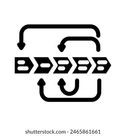 prototyping phase analyst glyph icon vector. prototyping phase analyst sign. isolated symbol illustration