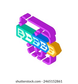 prototyping phase analyst isometric icon vector. prototyping phase analyst sign. isolated symbol illustration