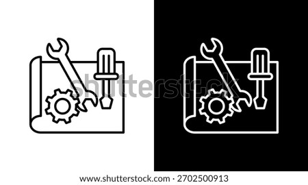 Prototyping Tools White Icon Set Design