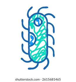 protozoa malaria doodle icon sketch vector. protozoa malaria sign. isolated symbol illustration
