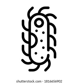 protozoa malaria line icon vector. protozoa malaria sign. isolated contour symbol black illustration