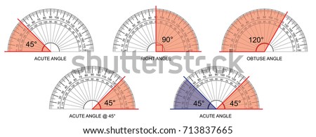 protractor - protractor actual size graduation isolated on background vector 
