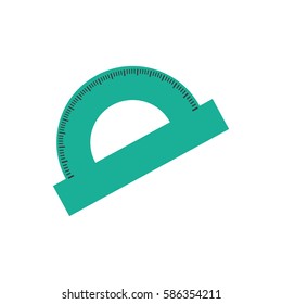 Protractor angle meter icon vector illustration graphic design