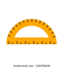 protractor flat icon.You can be used protractor icon for several purposes like: websites, UI, UX, print templates, presentation templates, promotional materials, web and mobile phone apps