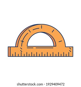 protractor geometry supply object icon