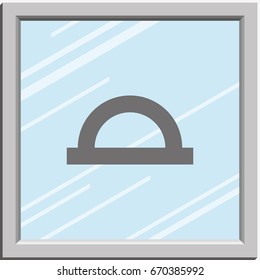 Protractor icon.