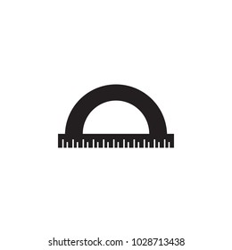 Protractor icon. Element of Measuring items for mobile concept and web apps. Icon for website design and development, app development. Premium icon on white background